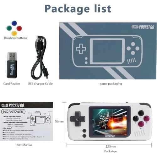 Allwinner F1C100S Linux Handheld Game Console 1000Mah Rechargeable Game Console Open Source Pocket Go Handheld Game Console