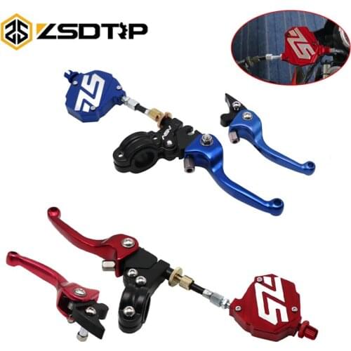 ZSDRTP Short ASV Clutch Lever Easy Pull Cable System For Honda CRF SL230 XR230 Yamaha WR SEROW Kawasaki KX Motocross Dirt Pike