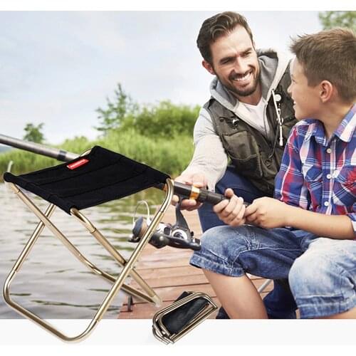 Lightweight Oxford Cloth Portable Folding Stool Camping Foldable Picnic Fishing Chair Outdoor Fishing Chair with Bag