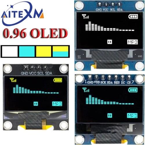 0.96 inch IIC Serial White OLED Display Module 128X64 I2C SSD1306 12864 LCD Screen Board GND VCC SCL SDA 0.96" for arduino oled