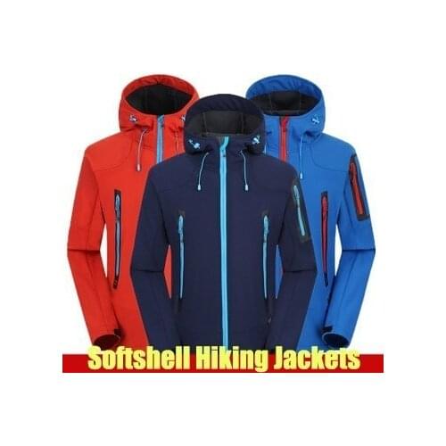 Outdoor Winter Mens Softshell Hiking Jackets Waterproof Windproof Male Thermal Jacketw Woman For Camping Trekking Climbing Coats