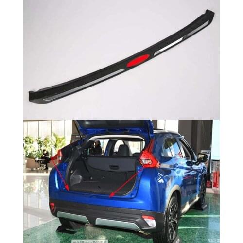 Plastic ABS Rear Bumper Protector Sill Plate Cover Trim For 2017-2020 Mitsubishi Eclipse Cross red 1PCS