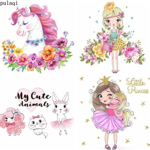 Pulaqi Cute Cat Patch Heat Transfer Vinyl Iron on Transfer for Clothes Stripes Thermo Stickers Badge Iron on Patches Christmas