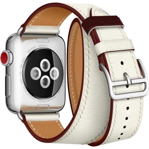 Newest Office Leather Strap For Apple Watch Series 4 Genuine Leather herm Wrist Band For Apple Watch 1 2 3 Single Tour Watchband