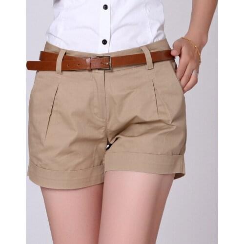 Summer Sexy Korean Fashion Women Casual Shorts Mid Waist Cotton White Khaki Streetwear Cargo Cute Kawaii Short pants Shorts 2021