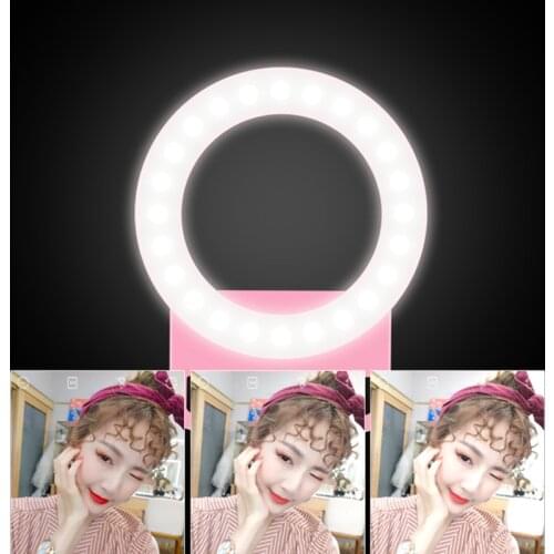USB Rechargable LED Selfie Light Phone Clip Flashlight 3 Modes Lightning For iPhone Samsung Xiaomi Huawei Photography Lamp