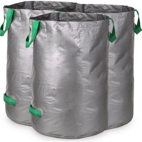 100L Trash Bags Large Capacity Reusable 26 Gallon Garden Waste Bag Heavy Duty Garden Waste Bags Yard Waste Bins Leaf Storage Bin