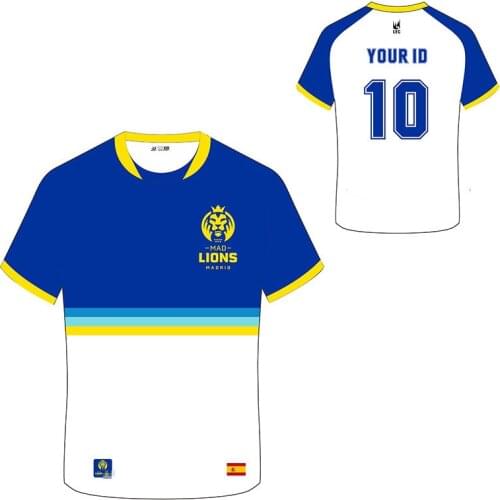 Top quality LEC MAD Lions Jerseys Customized Name LOL Team Uniform Fans T Shirt Men Women Tee Shirt Homme