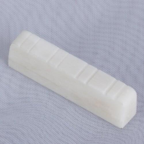1 Piece Buffalo Buffalo Cattle Bone Slotted Nut For Mandolin Replacement Parts