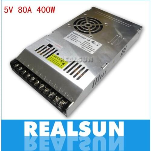 10pcs/lot Ultra thin 5V 80A 400W Switch Power Supply Driver Switching For LED Strip Light Display 110V/220V with best quality