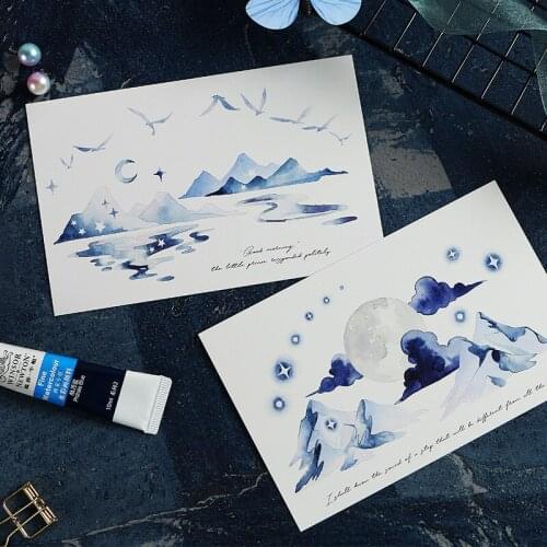 30pcs If there is only one color in the world style card Scrapbooking party invitation DIY Decoration gift message card postcard