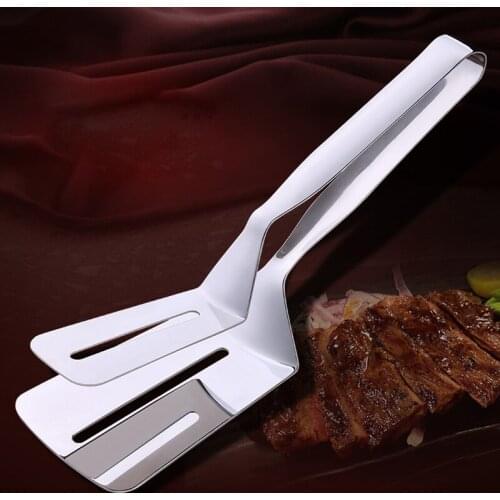 304 Stainless Steel Bread Food Barbecue Clip Fried Steak Egg Anti-Scald Clip Kitchen Spatula Multi-Function Accessories Tools