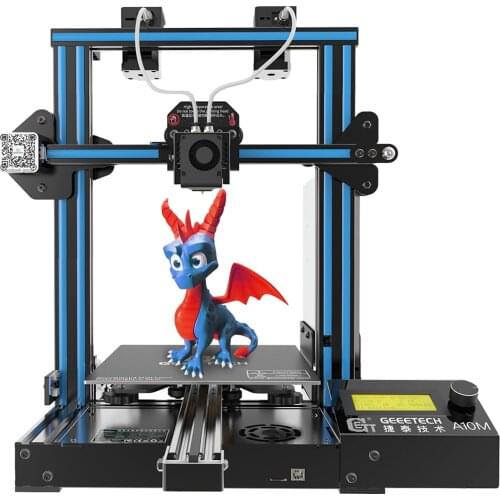 Geeetech A10M 2 In 1 Mix-color Fast Assembly DIY 3d Printer Super Plate Hotbed Filament Detector Break-resuming Capability