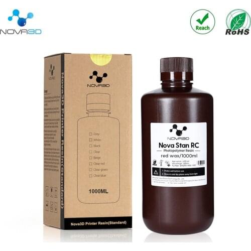 NOVA3D 3D Printer Red Wax UV Resin Impresora 3d Printing Kit High Quality LCD 3d Printing Material 405nm Resina