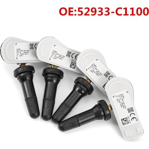 4Pcs Tire Pressure Sensors For Hyundai Sonata Tucson LM TL OEM:52933-C1100 Tire Pressure Monitor System