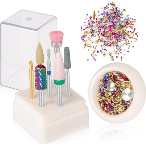 7pcs Nail Drill Bits Manicure Machine Rotary Tungsten Carbide Nail Milling Cutter For Nail Art Tools