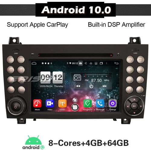 8740 Erisin Android 10 Autoradio Car Stereo for Mercedes SLK Class R171 W171 DSP Carplay OBD2 DVD WIFI Navi GPS DVB 8-Core PX5