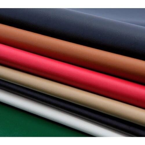 Free shipping wholesale 0.6mm napa pattern knitted cloth backing synthetic PU leather for Bags, shoes, belts, clothing furniture