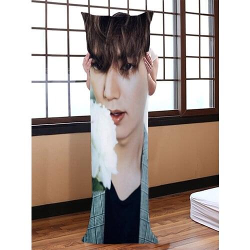 Lee Min Ho Dakimakura Hugging Body Pillow Case DIY Custom Throw Cushion Pillow Cover 7 Sizes