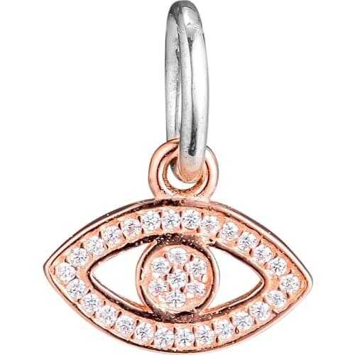 CKK Beads Charms Eye Silver 925 Original Fits Pandora Bracelet Pulsera Sterling Silver Jewelry Making Kralen Charm Bead