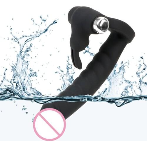 Dildo Sex Toys Double Penetration Anal Bead Plug Vibrator Cock Vibrator Ring Strapon for Men Couple Prostate Massager