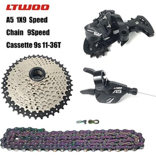 LTWOO A5 9-speed small set mix and match mountain bike folding bike bicycle set colorful chain 1x9-speed small set