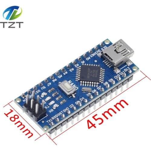 10PCS Nano 3.0 controller compatible with Arduino nano CH340 USB driver NO CABLE NANO V3.0