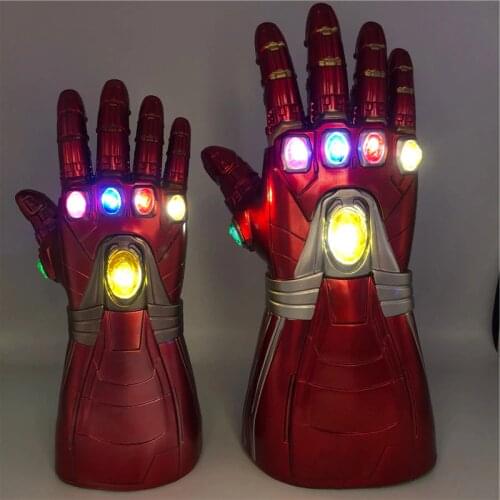 Endgame 4 Gauntlet Cosplay Arm Latex Gloves Superhero Arms Mask Weapon Party Props