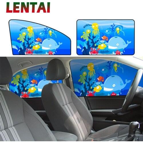LENTAI 1PC Baby SunShade Stickers Magnetic Side Window Curtain For Peugeot 508 308 206 307 207 407 2008 Citroen C4 C5 Opel Astra