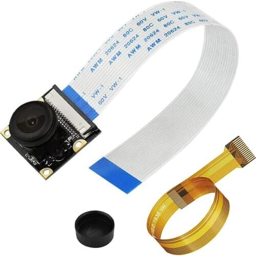 5MP Raspberry Pi 4 Night Vision Camera Module 1080P Fisheye Video Webcam With FFC Cable For Raspberry Pi 4B/3B+/3B/Zero/Zero W