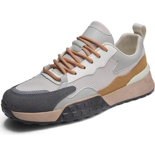 2021 New Mens Running Shoes Platform Sneakers Breathable Fashion Walking Shoes Mens Fitness Travel Comfortable Casual Shoes