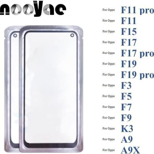 Novaphopat 2 in 1 Black Digitizer LCD Sensor Glass Panel For Oppo F11 Pro K3 F11 A9 A9X Touch Screen Glass lens + With OCA Film