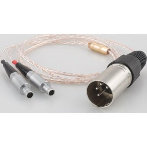 New HiFi Compatible Audio Upgrade Cable Replacement for HD800/HD800S Headphone, (4-pin XLR Male Plug) Replacement Upgrade Cable