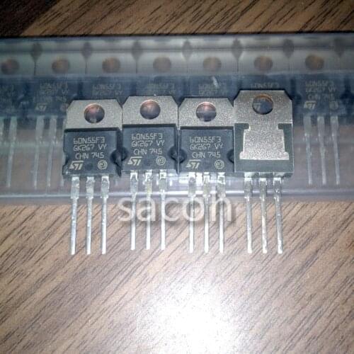 New Original 10PCS/Lot STP60N55F3 60N55F3 or STP60NF10L P60NF10L STP60NF06L P60NF06L STP60NF03L P60NF03L TO-220 60A 55V MOSFET