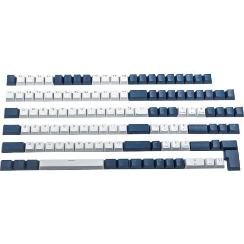 OEM Profile ANSI ISO 125 Key Double Shot Shine Through PBT For 61 84 104 GK61 Keycaps For Mechanical Keyboard Keychron GMMK GK64