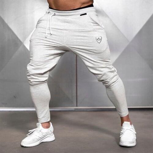 Casual workout gym sweatpants jogging pants mens casual pants mens fitness cotton track pants spring and autumn sportswear