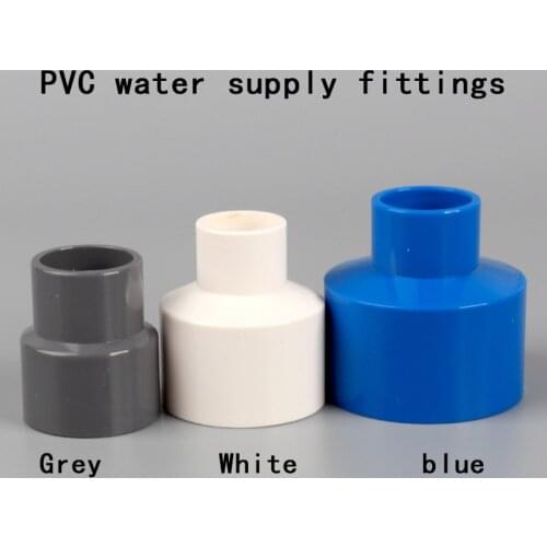 Reducer Joint PVC water supply fittings Fitting Reducing Straight Connectors Garden Water Pipe Connector PVC Pipe Fittings 1 Pcs
