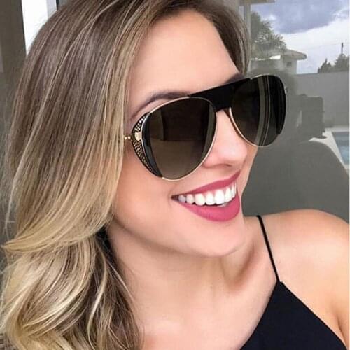 Steampunk Sunglasses Women Men Polarized Ladies Shades 2019 Polaroid Male Luxury Brand Sun Glasses UV400 Oculos Lunette Solei