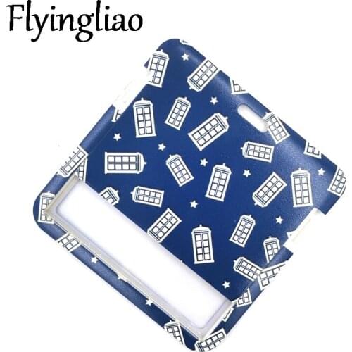 Doctor Who Telephone Booth Art Cartoon Anime Fashion Lanyards Bus ID Name Work Card Holder Accessories Decorations Kids Gifts