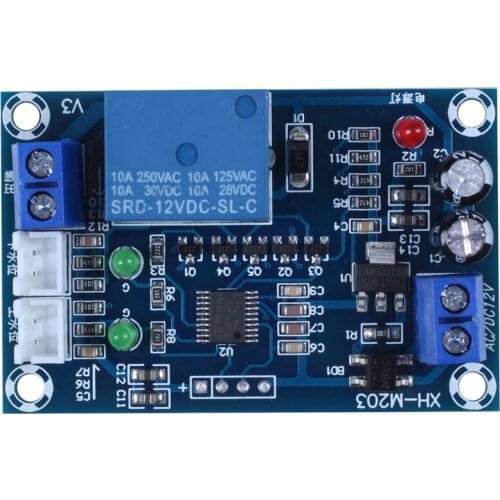 Xh-M203 Full Automatic Water Level Controller Pump Switch Module Ac/Dc 12V Relay Sensors
