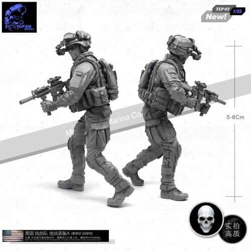 1/35 Resin model kits Figure U.s.Soldier self-assembled Tlp-02