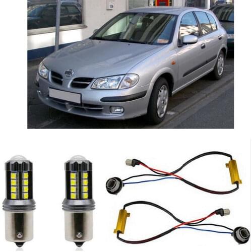 Fog lamps for NISSAN ALMERA Mk2 N16 Stop lamp Reverse Back up bulb Front Rear Turn Signal error free 2pc