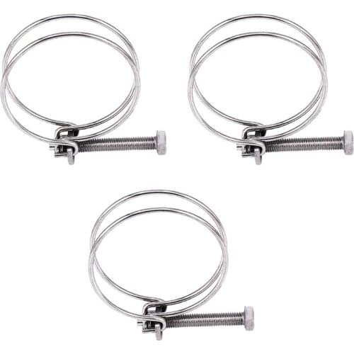 517A Ajustable Double Wire Hose Clamps Steel Suitable for Home Swimming Pool Industry