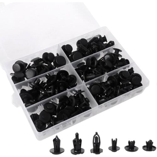 Vehicle Clips Fastener Removal Tools Car Fasteners Assortment Auto Push Pin Rivets Set with Plastic Storage Case