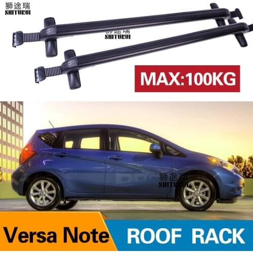 2Pcs Roof bars For Nissan Versa NoteHatchback 2014-2017 2018+ Aluminum Alloy Side Bars Cross Rails Roof Rack Luggage Carrier