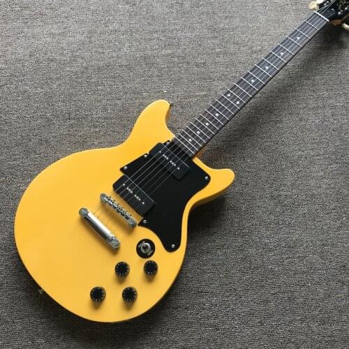 Free delivery, yellow electric guitar, rosewood fingerboard, 22 grade silk electric guitar , high quality electric guitar