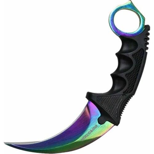 Colored Skin Claw Knife Fine Car Stickers Personality Sunscreen Waterproof Stickers for SUV BMW PVC Decal 13cm*12cm