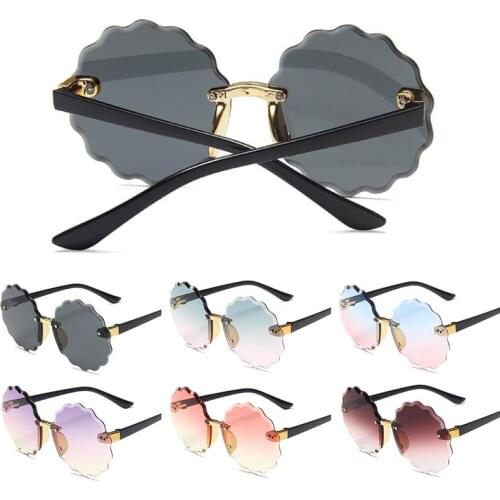 Sun Flower Children Sunglasses Kids Outdoor Shading Bright Summer Sunglasses Cute Round Petal Glasses Eye Protection Toys