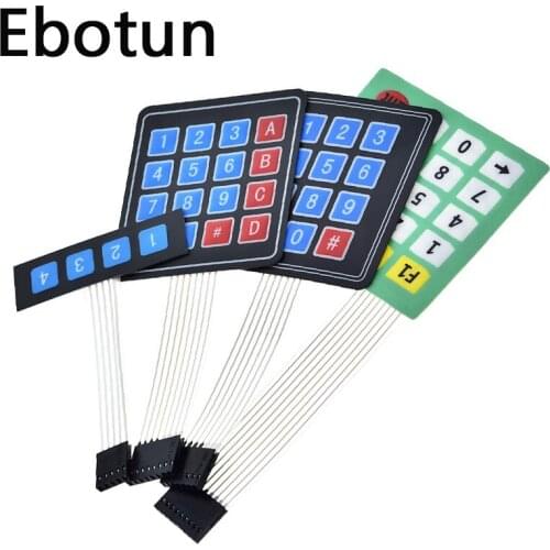 For 4 12 16 20 Key 4*4 Membrane Switch Keypad 1x4 3x4 4x4 4*5 Matrix Array Matrix keyboard for arduino smart car