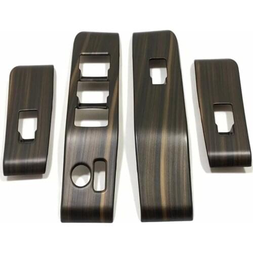 For Toyota Highlander 2020 2021 2022 Car Interior Peach Wood Decoration Instrument Console Gear Water Cup Cover Air Vent Trims